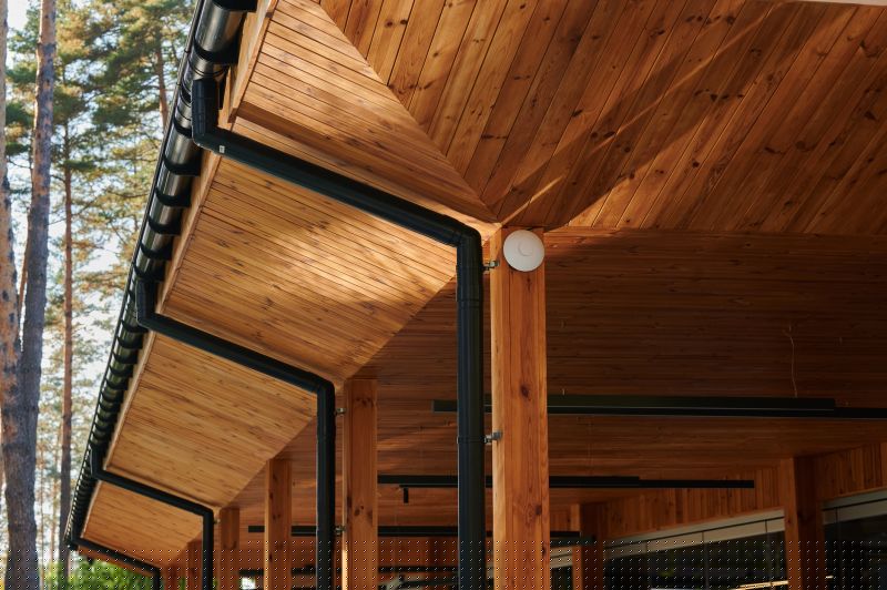 Porch Downspout Installation